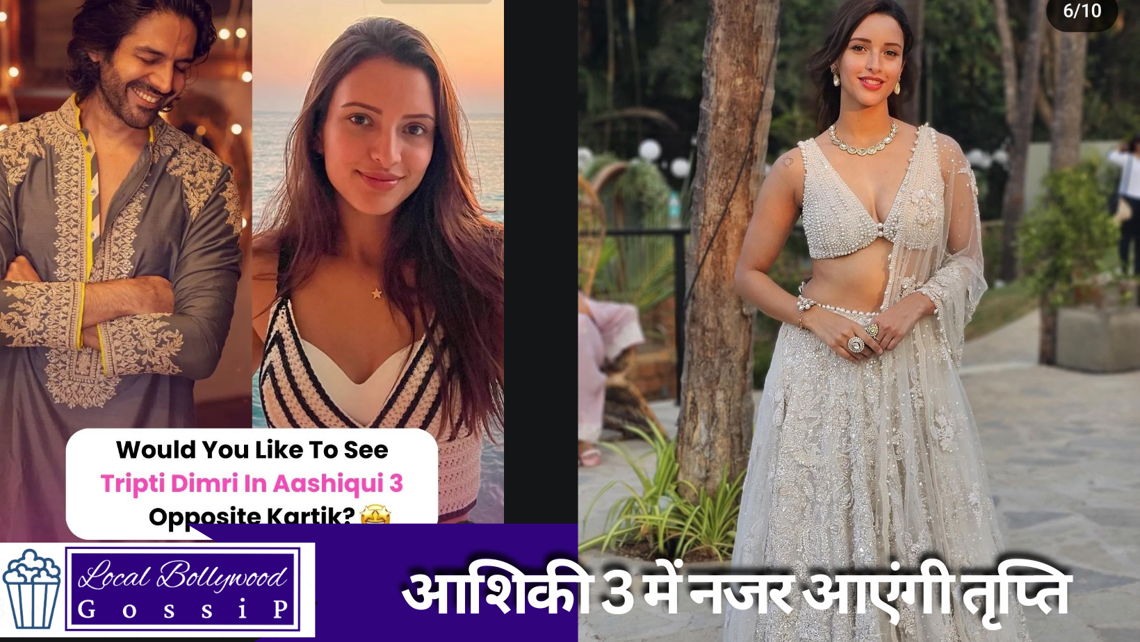 आशिकी में कार्तिक आर्यन के साथ नजर आएंगी तृप्ति डिमर | Trupti Dimmer will be seen with Kartik Aryan in Aashiqui